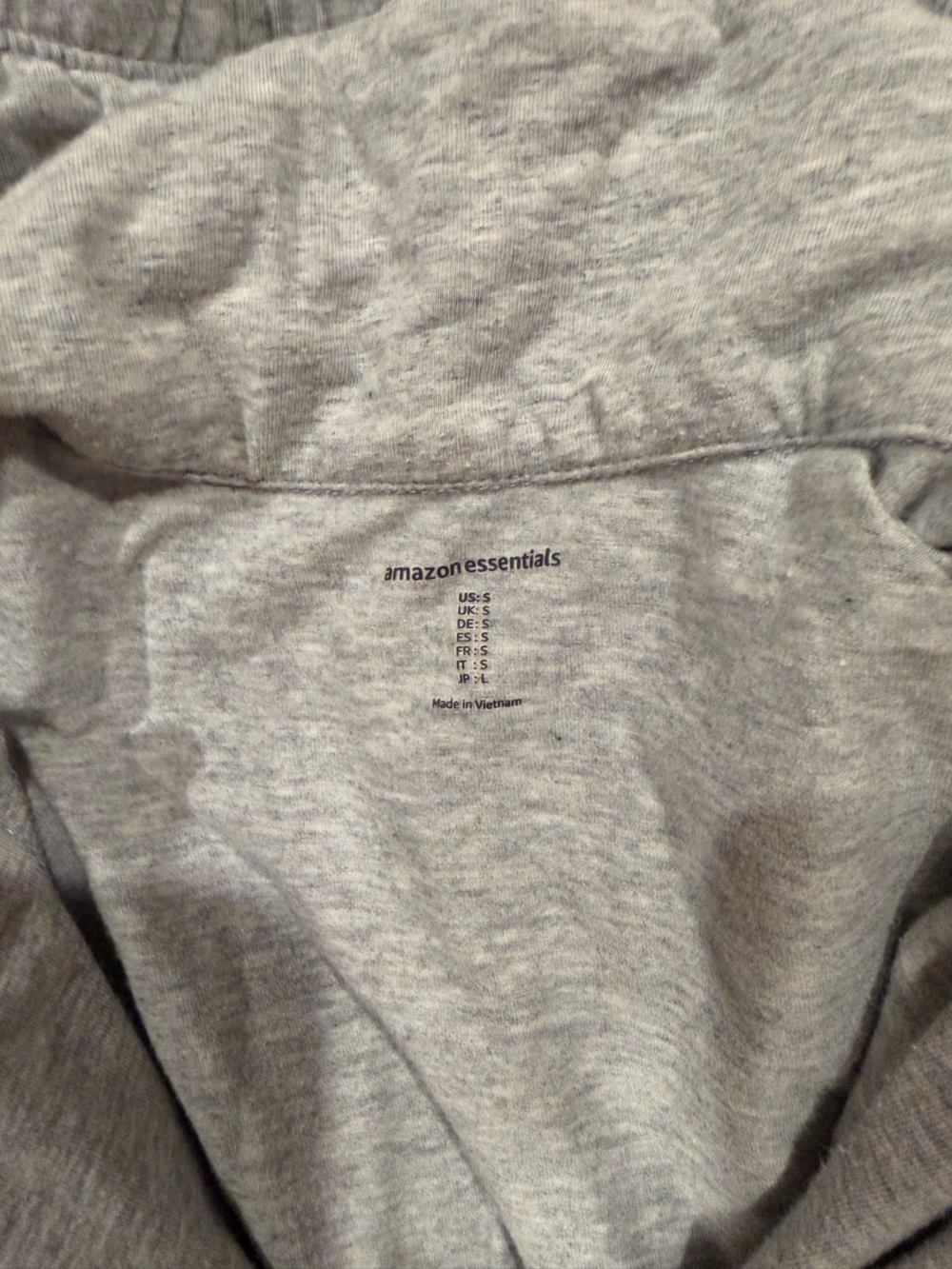 Amazon Essentials Light Heather Gray PJ Set